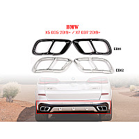 Διπλές μεταλλικές ακροφυσιές εξατμισης με αυτοκόλλητα για BMW X5 G05 X7 G07 - EB01/EB02 - Sellzone.bg Διπλές μεταλλικές ακροφυσιές εξατμισης με αυτοκόλλητα για BMW X5 G05 X7 G07 - EB01/EB02